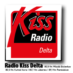 Radio Kiss Delta: 92,9 fm Mladá Boleslav | 90,2 fm Kutná Hora | 90,7 fm Liberec | 91,1 fm Pardubice